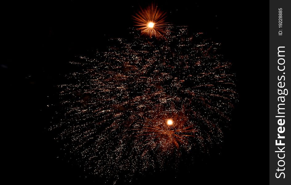 Firework in woodland, houston that looks like a galaxy. Firework in woodland, houston that looks like a galaxy