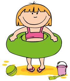 Little Girl On The Beach Stock Photos Little Girl On The Beach Stock Photos