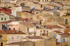 Sunset Over The Red Roofs Royalty Free Stock Photos Sunset Over The Red Roofs Royalty Free Stock Photos