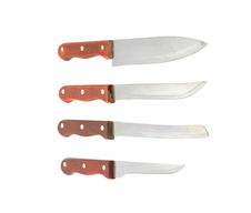 Set Of Kitchen Knives Royalty Free Stock Photo