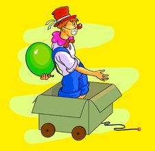 Funny Clown Royalty Free Stock Photography Funny Clown Royalty Free Stock Photography