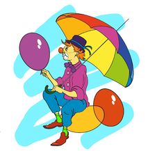 Funny Clown Royalty Free Stock Photography Funny Clown Royalty Free Stock Photography
