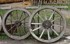 Two Old Wheel Stock Photos Two Old Wheel Stock Photos