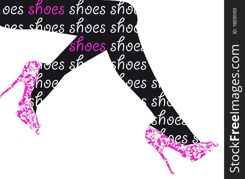 Fashion shoes, fashion background concept. Fashion shoes, fashion background concept