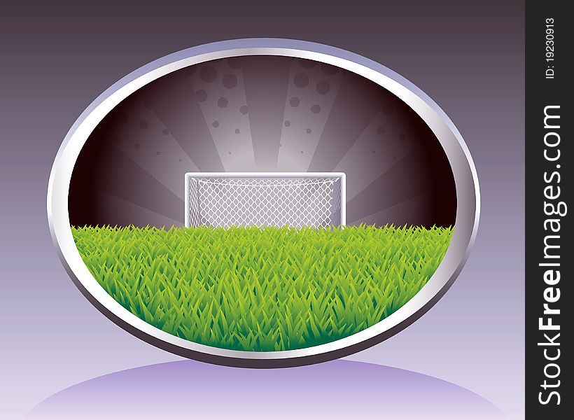 Soccer background with field in oval shape. Soccer background with field in oval shape.