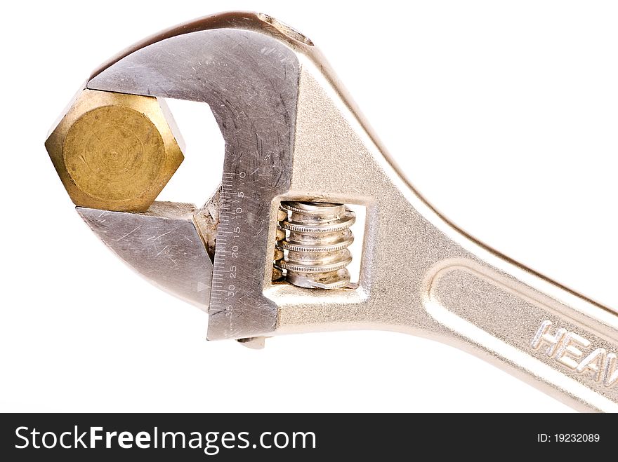 Wrench with nut