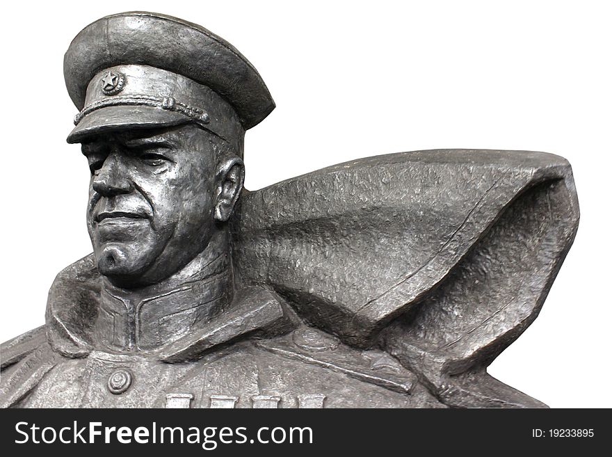 The monument to the Russian hero Marshal WW2