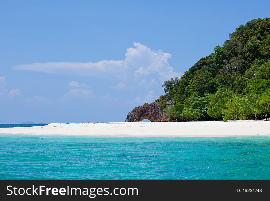 Arch with beach in Thailand