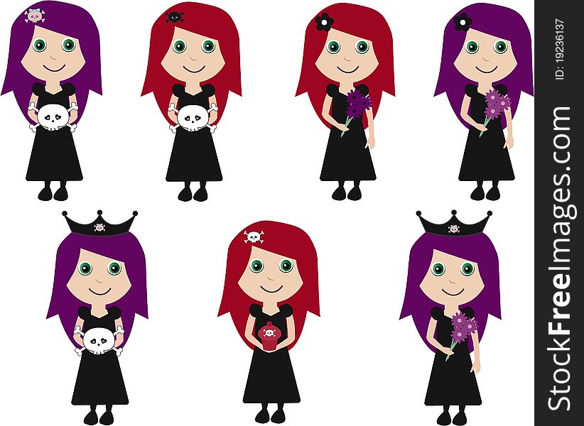 Collection Of Cute Goth Girls