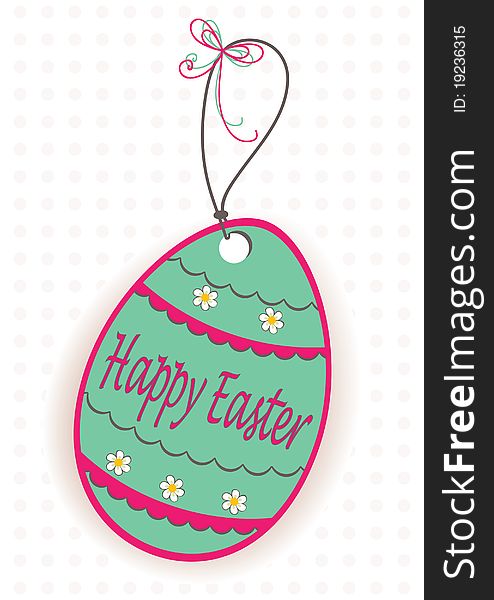 Decorative Easter eggs. Greeting card.