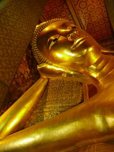 Reclining Buddha Statue In Wat Pho Royalty Free Stock Images Reclining Buddha Statue In Wat Pho Royalty Free Stock Images
