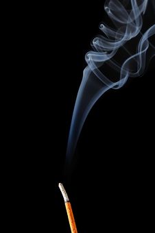 Incense Stick With Smoke Royalty Free Stock Image