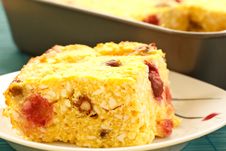 Cottage Cheese Casserole Stock Photography Cottage Cheese Casserole Stock Photography