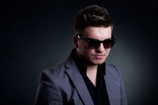 Young Handsome Man With Sunglasses Stock Image