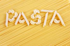 Different Kinds Of Italian Pasta Royalty Free Stock Photography Different Kinds Of Italian Pasta Royalty Free Stock Photography