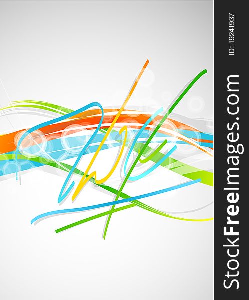 Vector abstract illustration for your design project. Vector abstract illustration for your design project