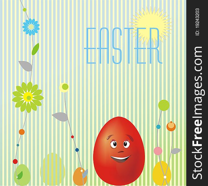 Easter eggs, spring, traditional holiday for believers. Colorfool background for Easter.