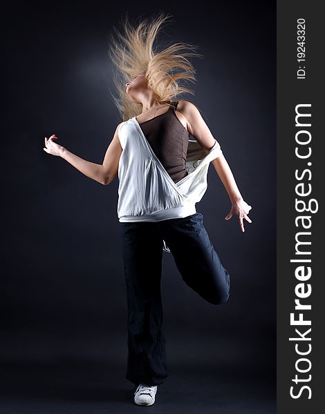 Modern Dancer In Action