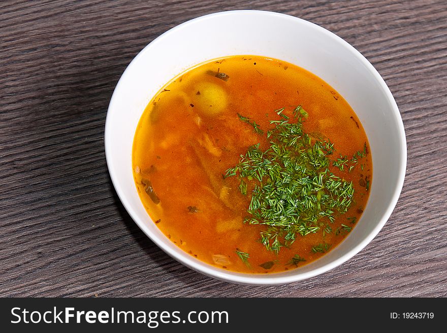 Enjoying a hot bowl of homemade soup