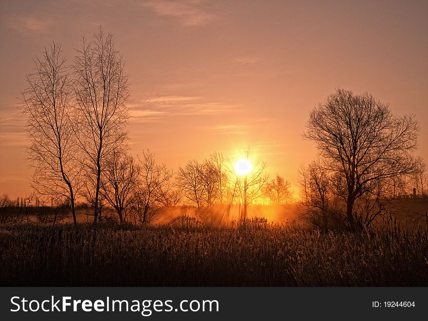 Sweet Sunrise On The Lake