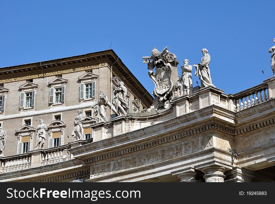 St Peter's Square Saints, Rome Italy