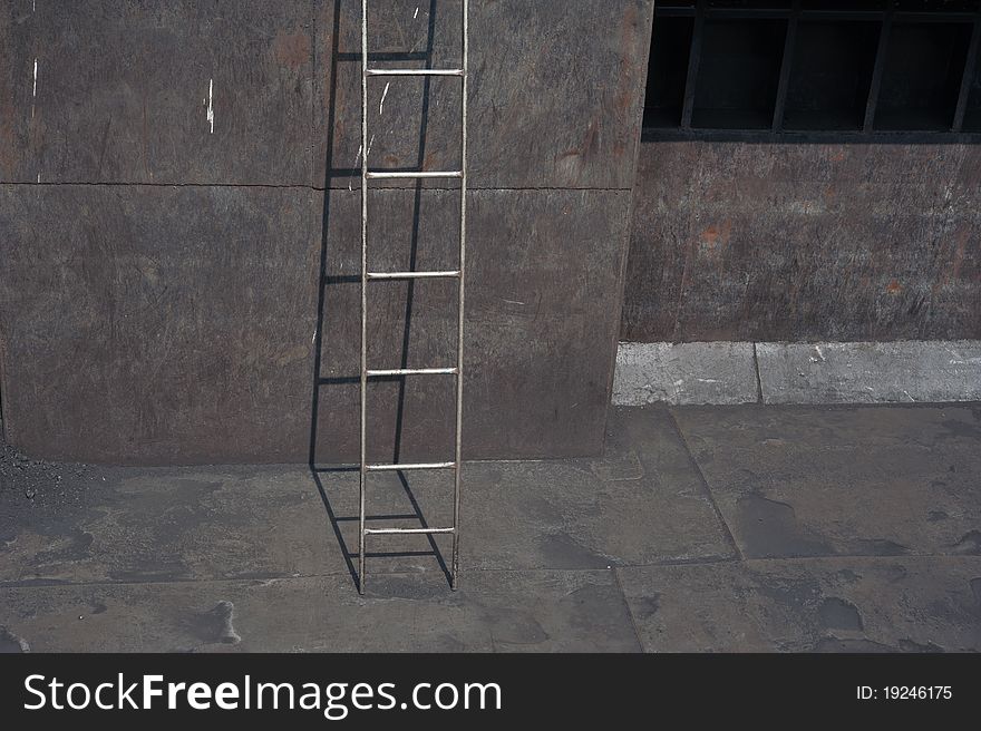 A ladder of minimal art piece