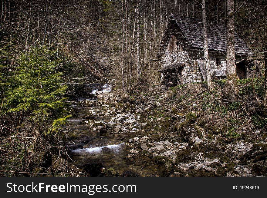 Old water mill in Stiegengraben, Austria