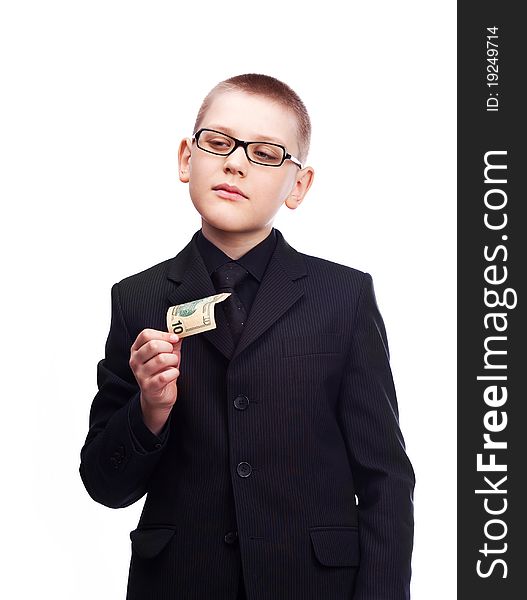 Young Businessman With Money