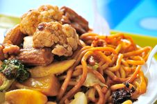 Oriental Style Fried Noodles Stock Photography Oriental Style Fried Noodles Stock Photography
