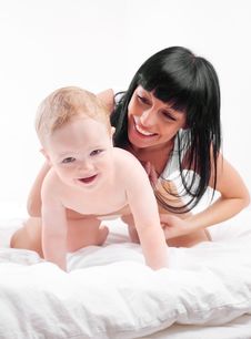 Mother And Baby Royalty Free Stock Images Mother And Baby Royalty Free Stock Images