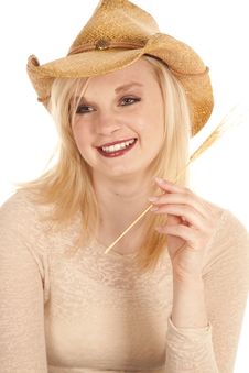 Cowgirl Wheat Stock Images