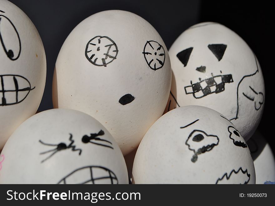 Eggs are scared of imminent dead. Eggs are scared of imminent dead