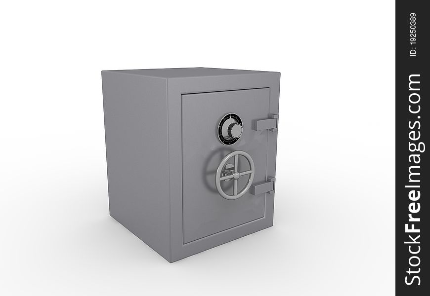Bank Safe in 3D style