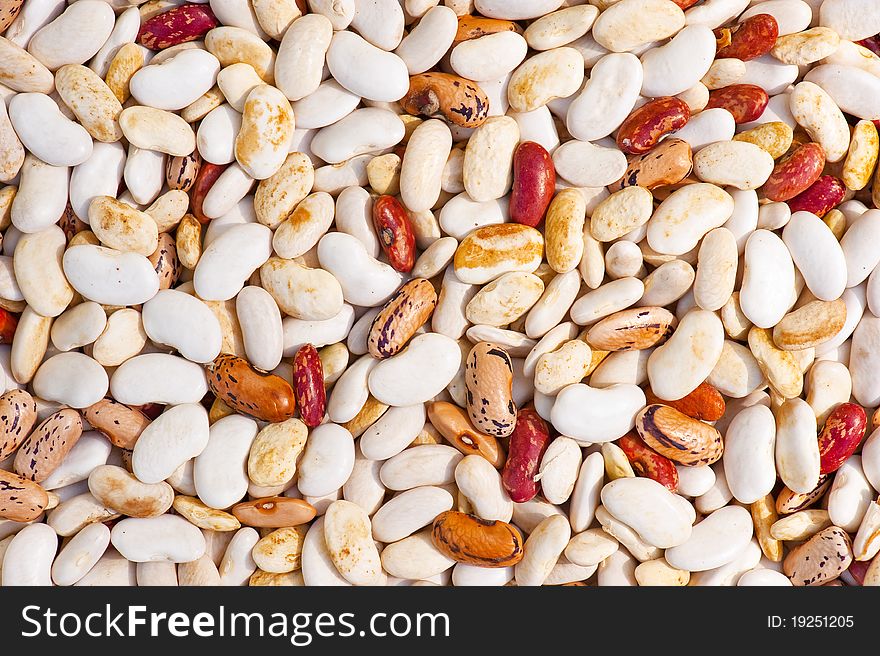 Colored beans food organic background. Colored beans food organic background