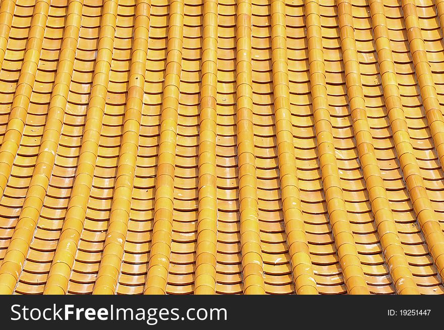 Chinese temple roof, Naga Temple, Thailand