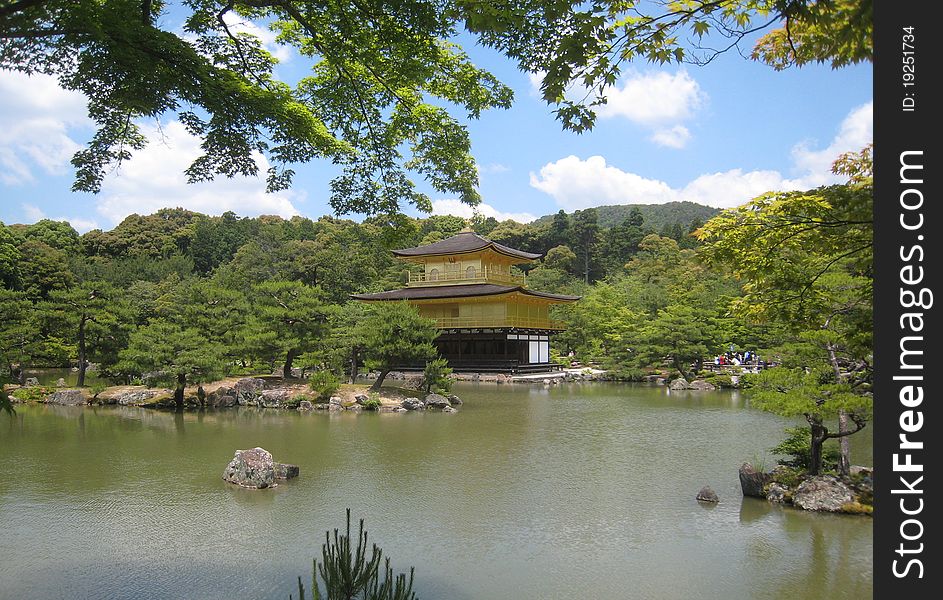 Kinkakuji Golden pavilion in Kyoto, Rokuon-ji