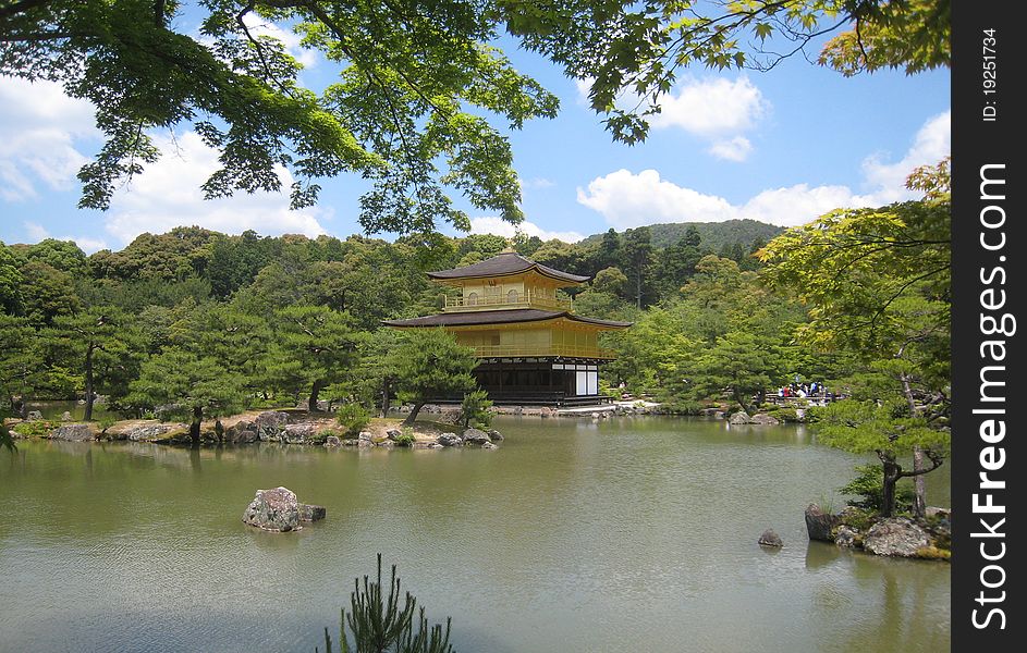 Kinkakuji Golden Pavilion In Kyoto, Rokuon-ji