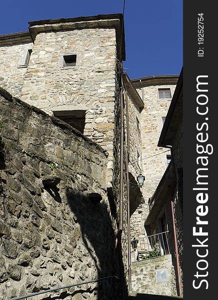 Detail of bagnone,little village in lunigiana,italy