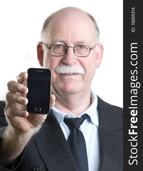 Businessman With His Cellphone