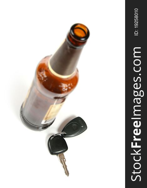 Car Key And Beer Bottle