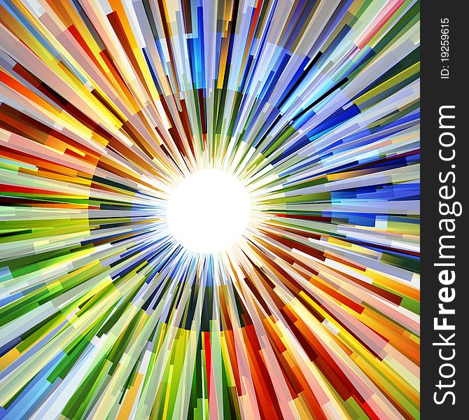 Illustration of abstract background with sunburst. Illustration of abstract background with sunburst