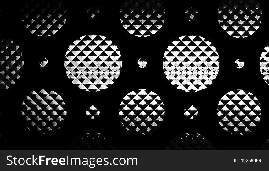 Pattern image of florescent light in elevator / 11