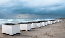 Beach Houses In Loekken Royalty Free Stock Photo Beach Houses In Loekken Royalty Free Stock Photo