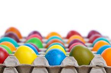Easter Eggs In Carton Royalty Free Stock Image