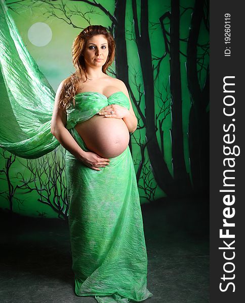 Pregnant Woman Standing