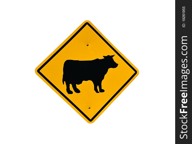 Cow signboard