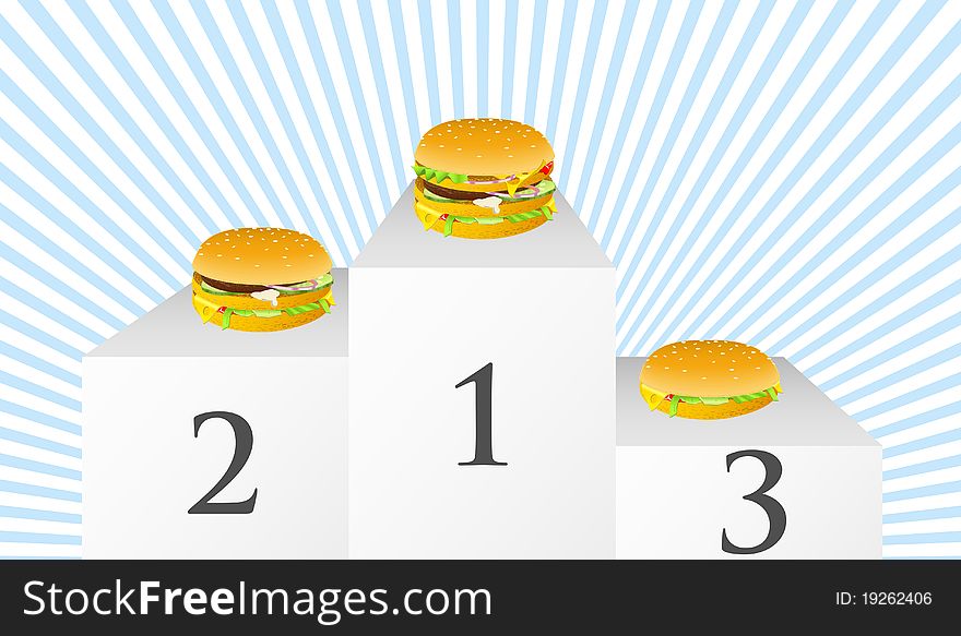 Sandwiches on the pedestal are shown in the picture. Sandwiches on the pedestal are shown in the picture.