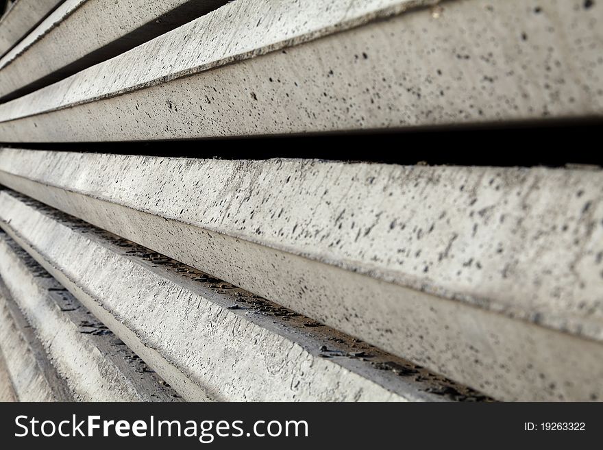 Gray Concrete Foundation Piles Texture