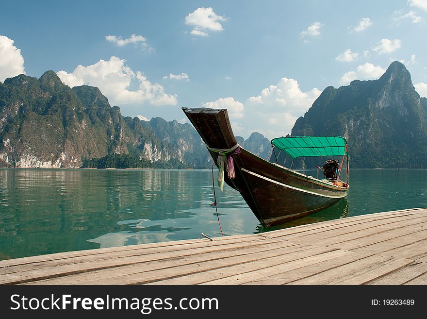 Long tailed boat in Thailand.