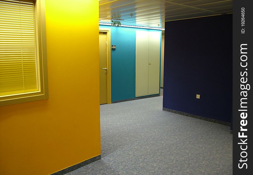 Multi color office empty that can be used to you about or company page.